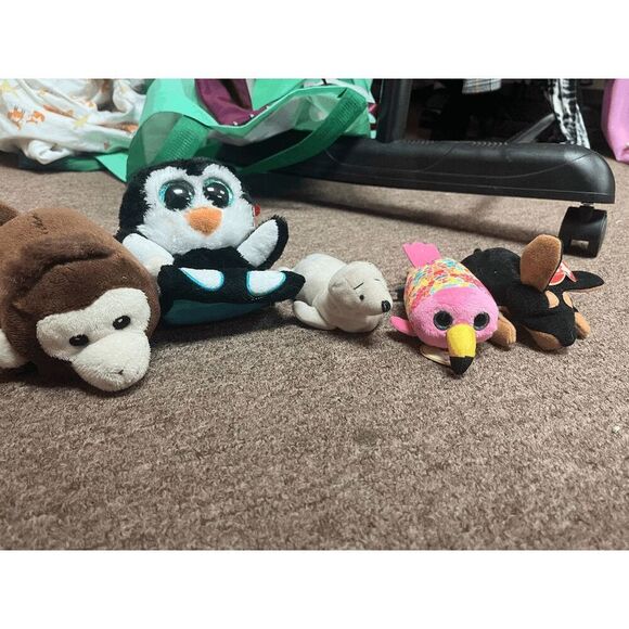 Stuffies!  Teanie Beanie Babies and other various brands - Picture 1 of 8